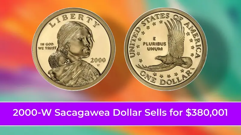 Space-Flown 22K Gold 2000-W Sacagawea Dollar Sells for $380,001